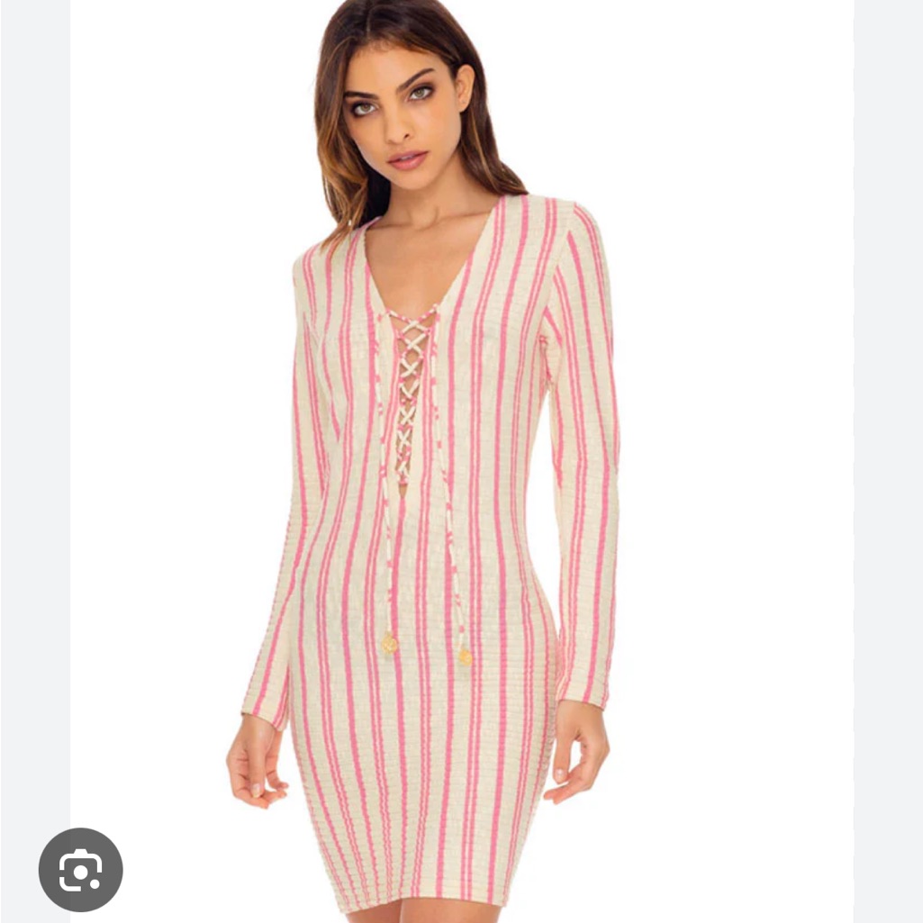 Luli Fama Champagne Pop Beach Dress